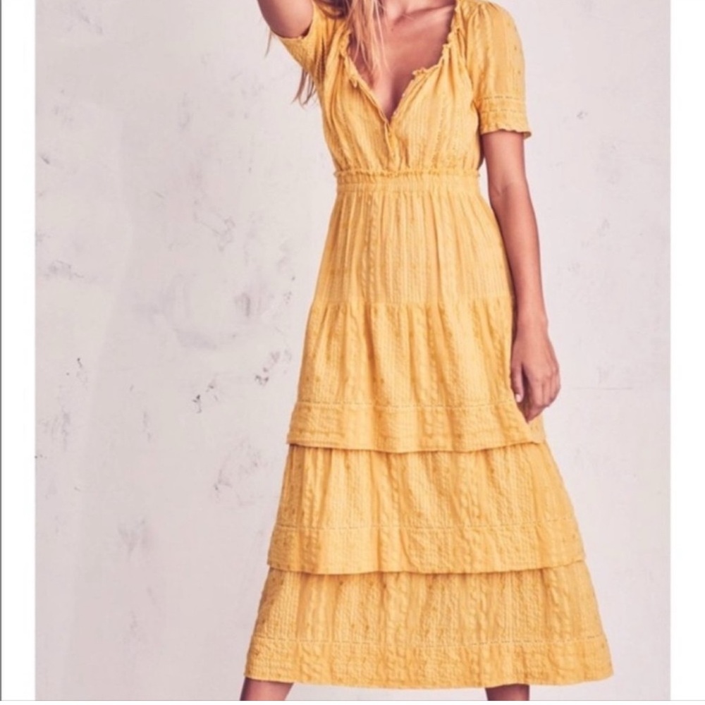 LoveShack Fancy Yellow Dress